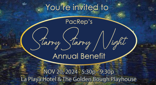 Starry Starry Night Annual Benefit, Nov 20, 2024, 5:30p to 9:00p at La Playa Hotel and Golden Bough Theatre